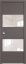 Interiérové dveře bezfalcové - 10SMK - Barva: Cocoa Matt, Sklo: Lacobel Mother-of-Pearl Lacquer, Hrana Dveří: Matná ze čtyř stran