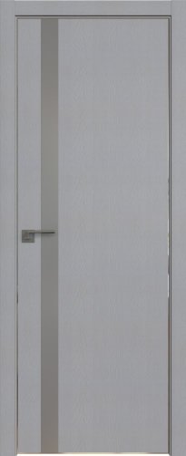 Interiérové dveře bezfalcové - 6STK - Barva: Pine Manhattan Grey, Sklo: Lacobel White Lacquer, Hrana Dveří: Black Edition ze čtyř stran