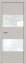 Interiérové dveře bezfalcové - 10SMK - Barva: Pebble Matt, Sklo: Lacobel White Lacquer, Hrana Dveří: Matná ze čtyř stran