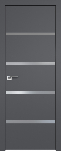 Interiérové dveře bezfalcové - 120SMA - Barva: Gray Matt, Sklo: Lacquer Classic, Hrana Dveří: Matná ze čtyř stran