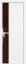 Interiérové dveře bezfalcové - 100SMK - Barva: White Matt, Sklo: Lacobel Brown Lacquer, Hrana Dveří: Matná ze čtyř stran