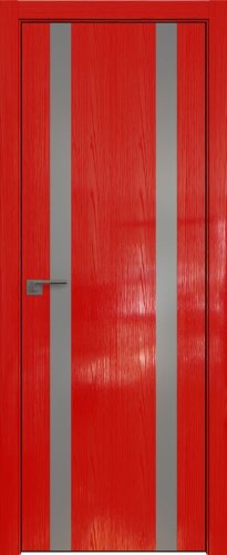 Interiérové dveře bezfalcové - 9STK - Barva: Pine Red Glossy, Sklo: Lacobel Silver Lacquer, Hrana Dveří: Black Edition ze čtyř stran