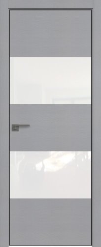 Interiérové dveře bezfalcové - 10STK - Barva: Pine Manhattan Grey, Sklo: Lacobel White Lacquer, Hrana Dveří: Black Edition ze čtyř stran