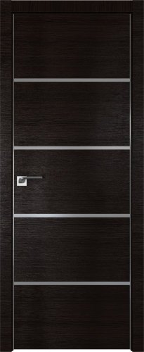 Interiérové dveře bezfalcové - 20Z - Barva: Wenge Crosscut, Sklo: Lacobel Silver Lacquer, Hrana Dveří: Matný Hliník