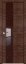 Interiérové dveře bezfalcové - 5Z - Barva: Malaga Cherry Crosscut, Sklo: Lacobel Brown Lacquer, Hrana Dveří: BLACK EDITION