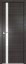 Interiérové dveře bezfalcové - 6Z - Barva: Gray Crosscut, Sklo: Lacobel Silver Lacquer, Hrana Dveří: Matný Hliník