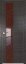 Interiérové dveře bezfalcové - 5Z - Barva: Wenge Crosscut, Sklo: Zrcadlo, Hrana Dveří: Matný Hliník
