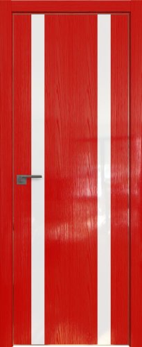 Interiérové dveře bezfalcové - 9STK - Barva: Pine Red Glossy, Sklo: Lacobel White Lacquer, Hrana Dveří: Matná ze čtyř stran