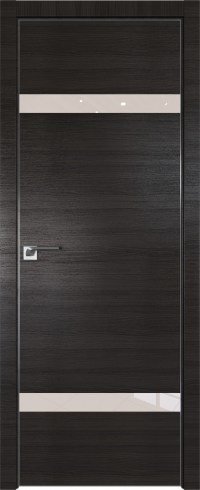 Interiérové dveře bezfalcové - 3Z - Barva: Gray Crosscut, Sklo: Lacobel Mother-of-Pearl Lacquer, Hrana Dveří: Matný Hliník