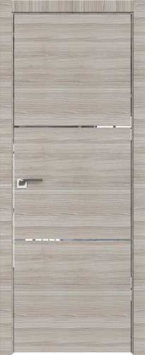 Interiérové dveře bezfalcové - 2Z - Barva: Capiccino Crosscut, Hrana Dveří: Matný Hliník