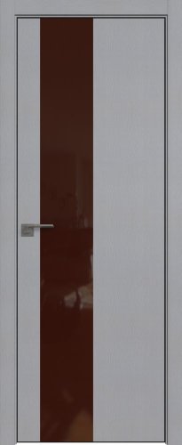 Interiérové dveře bezfalcové - 5STK - Barva: Pine Manhattan Grey, Sklo: Lacobel Brown Lacquer, Hrana Dveří: Black Edition ze čtyř stran
