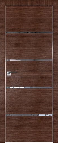 Interiérové dveře bezfalcové - 20Z - Barva: Malaga Cherry Crosscut, Sklo: Zrcadlo, Hrana Dveří: Matný Hliník