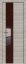 Interiérové dveře bezfalcové - 5Z - Barva: Capiccino Crosscut, Sklo: Lacobel Brown Lacquer, Hrana Dveří: BLACK EDITION