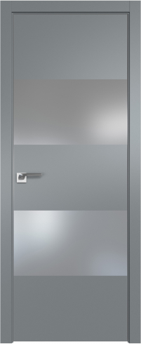 Interiérové dveře bezfalcové - 10SMK - Barva: Cocoa Matt, Sklo: Lacobel White Lacquer, Hrana Dveří: Matná ze čtyř stran