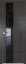 Interiérové dveře bezfalcové - 5Z - Barva: Gray Crosscut, Sklo: Lacobel Black Lacquer, Hrana Dveří: Matný Hliník