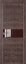 Interiérové dveře bezfalcové - 4Z - Barva: Trankais Oak Dark, Sklo: Lacobel Brown Lacquer, Hrana Dveří: Matný Hliník