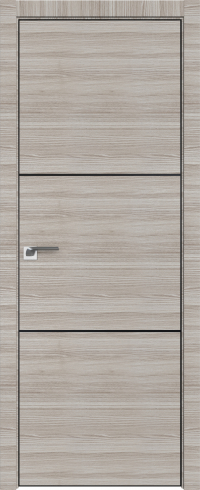 Interiérové dveře bezfalcové - 2Z - Barva: Capiccino Crosscut, Hrana Dveří: BLACK EDITION