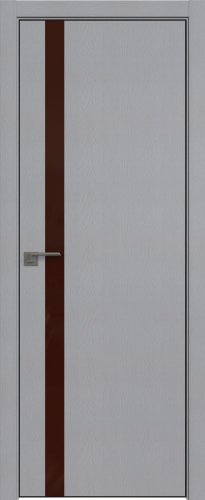 Interiérové dveře bezfalcové - 6STK - Barva: Pine Manhattan Grey, Sklo: Lacobel Brown Lacquer, Hrana Dveří: Black Edition ze čtyř stran