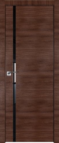 Interiérové dveře bezfalcové - 22Z - Barva: Gray Crosscut, Sklo: Lacobel White Lacquer, Hrana Dveří: BLACK EDITION