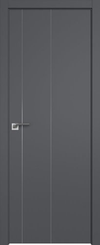 Interiérové dveře bezfalcové - 43SMA - Barva: Gray Matt, Hrana Dveří: ABS černý mat ze čtyř stran