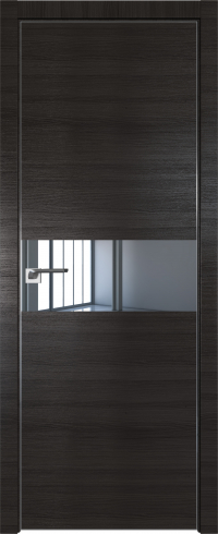 Interiérové dveře bezfalcové - 4Z - Barva: Wenge Crosscut, Sklo: Lacobel Mother-of-Pearl Lacquer, Hrana Dveří: BLACK EDITION