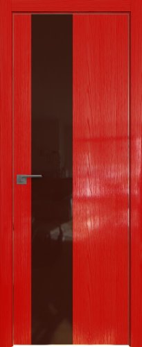 Interiérové dveře bezfalcové - 5STK - Barva: Pine Red Glossy, Sklo: Lacobel Brown Lacquer, Hrana Dveří: Matná ze čtyř stran