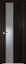 Interiérové dveře bezfalcové - 5Z - Barva: Wenge Crosscut, Sklo: Lacobel Silver Lacquer, Hrana Dveří: Matný Hliník