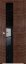 Interiérové dveře bezfalcové - 5Z - Barva: Malaga Cherry Crosscut, Sklo: Lacobel Black Lacquer, Hrana Dveří: Matný Hliník