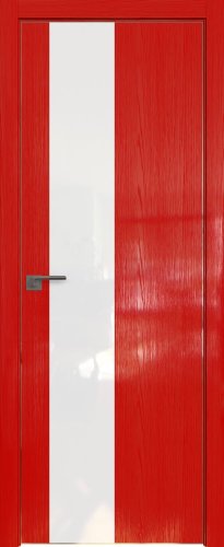 Interiérové dveře bezfalcové - 5STK - Barva: Pine Red Glossy, Sklo: Lacobel White Lacquer, Hrana Dveří: Matná ze čtyř stran
