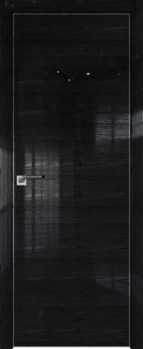 Interiérové dveře bezfalcové - 3STK - Barva: Pine Red Glossy, Sklo: Lacobel Silver Lacquer, Hrana Dveří: Black Edition ze čtyř stran