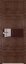 Interiérové dveře bezfalcové - 4Z - Barva: Malaga Cherry Crosscut, Sklo: Lacobel Brown Lacquer, Hrana Dveří: Matný Hliník