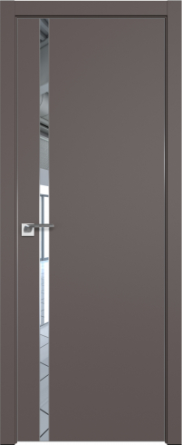 Interiérové dveře bezfalcové - 122SMA - Barva: Black Mat, Sklo: Lacobel Brown Lacquer, Hrana Dveří: Matná ze čtyř stran