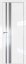 Interiérové dveře bezfalcové - 116LA - Barva: White Luxe, Sklo: Lacobel Silver Lacquer, Hrana Dveří: Matná ze čtyř stran