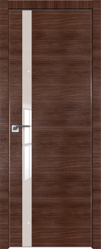 Interiérové dveře bezfalcové - 6Z - Barva: Gray Crosscut, Sklo: Lacobel Silver Lacquer, Hrana Dveří: Matný Hliník