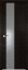 Interiérové dveře bezfalcové - 5Z - Barva: Wenge Crosscut, Sklo: Lacobel Silver Lacquer, Hrana Dveří: BLACK EDITION