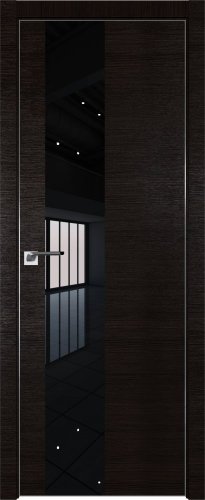Interiérové dveře bezfalcové - 5Z - Barva: Gray Crosscut, Sklo: Lacquer Classic, Hrana Dveří: BLACK EDITION