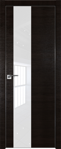 Interiérové dveře bezfalcové - 5Z - Barva: Wenge Crosscut, Sklo: Lacquer Classic, Hrana Dveří: Matný Hliník