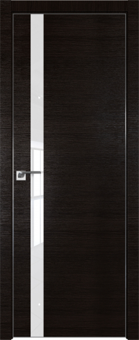 Interiérové dveře bezfalcové - 6Z - Barva: Gray Crosscut, Sklo: Lacobel Silver Lacquer, Hrana Dveří: Matný Hliník