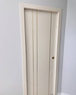 Interiérové dveře FLEX pearl gold molding do pouzdra