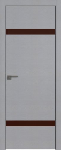 Interiérové dveře bezfalcové - 3STK - Barva: Pine Manhattan Grey, Sklo: Lacobel Brown Lacquer, Hrana Dveří: Black Edition ze čtyř stran