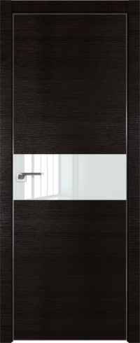 Interiérové dveře bezfalcové - 4Z - Barva: Wenge Crosscut, Sklo: Lacobel White Lacquer, Hrana Dveří: Matný Hliník