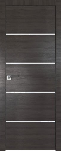 Interiérové dveře bezfalcové - 20Z - Barva: Gray Crosscut, Sklo: Lacobel White Lacquer, Hrana Dveří: Matný Hliník