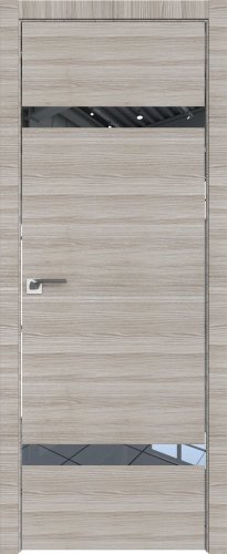 Interiérové dveře bezfalcové - 3Z - Barva: White Ash Crosscut, Sklo: Zrcadlo, Hrana Dveří: Matný Hliník