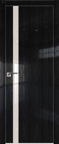Interiérové dveře bezfalcové - 6STK - Barva: Pine Manhattan Grey, Sklo: Lacobel Black Lacquer, Hrana Dveří: Matná ze čtyř stran