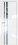 Interiérové dveře bezfalcové - 116LA - Barva: White Luxe, Sklo: Lacobel Silver Lacquer, Hrana Dveří: Matná ze čtyř stran