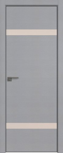 Interiérové dveře bezfalcové - 3STK - Barva: Pine Manhattan Grey, Sklo: Lacobel Mother-of-Pearl Lacquer, Hrana Dveří: Black Edition ze čtyř stran