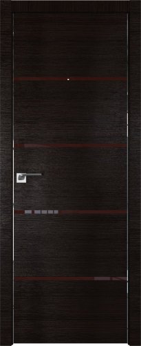 Interiérové dveře bezfalcové - 20Z - Barva: Gray Crosscut, Sklo: Lacobel Black Lacquer, Hrana Dveří: Matný Hliník