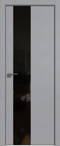 Interiérové dveře bezfalcové - 5STK - Barva: Pine Manhattan Grey, Sklo: Lacobel Black Lacquer, Hrana Dveří: Black Edition ze čtyř stran