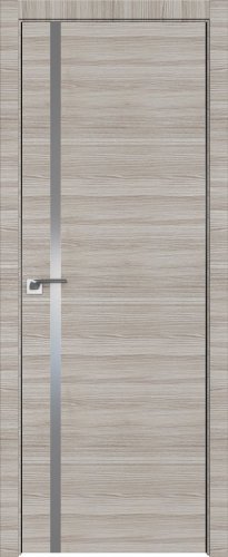 Interiérové dveře bezfalcové - 22Z - Barva: Gray Crosscut, Sklo: Zrcadlo, Hrana Dveří: Matný Hliník