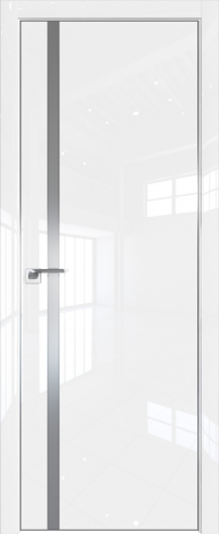 Interiérové dveře bezfalcové - 122LA - Barva: White Luxe, Sklo: Lacquer Classic, Hrana Dveří: Matná ze čtyř stran